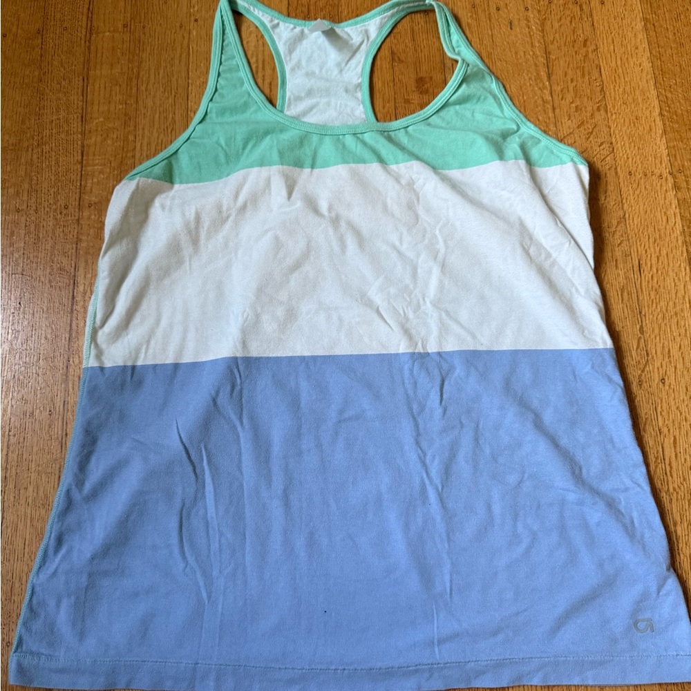 Old Navy Mint Green and Light Blue Tank Top